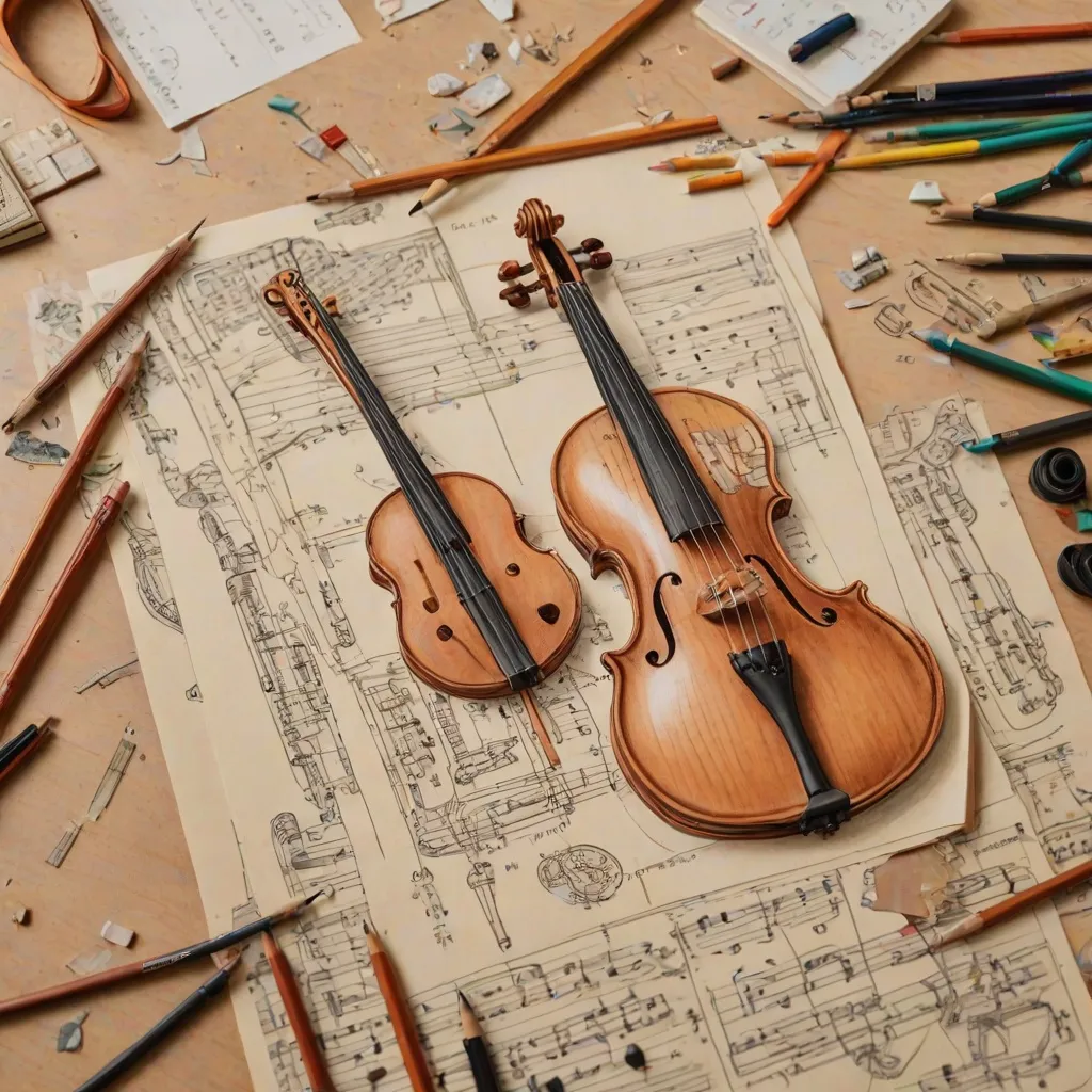 Jak narysować skrzypce?