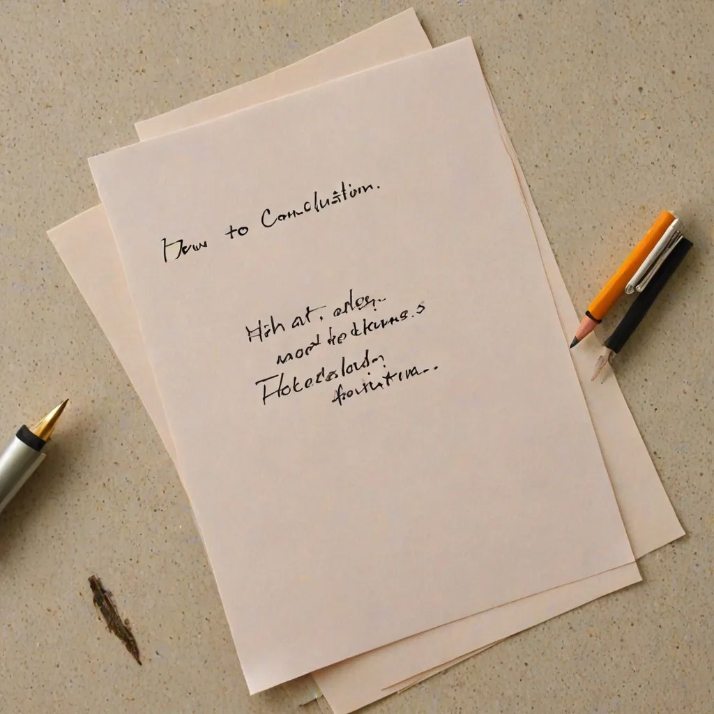 Jak napisać zakończenie pracy licencjackiej?